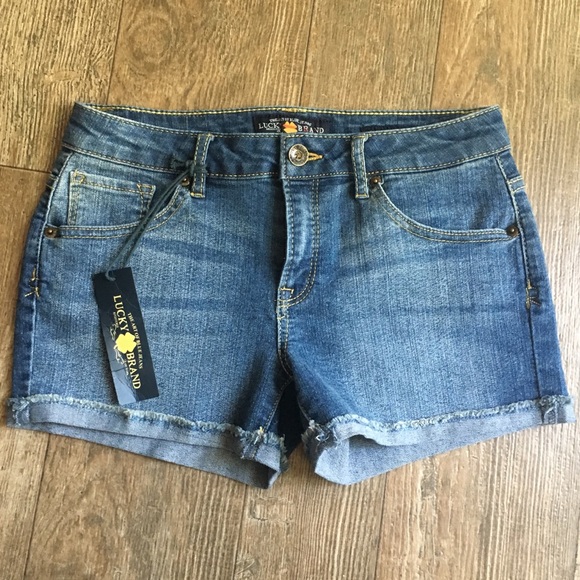 Lucky Brand Girls Denim Shorts Riley Short Sz 14 - Picture 1 of 5